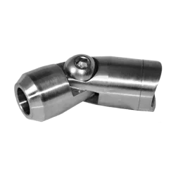 Držiak tyče ø 12 mm s kĺbom na trubku ø 42,4 mm, AISI 304