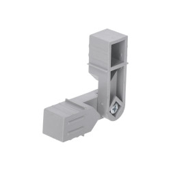 Plastová spojka - pohyblivý kus do profilu 20x20x1.5mm