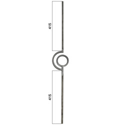Tyč 12x12mm, 138x1000mm