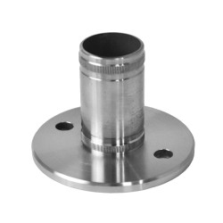 Kotviaca platňa ø100mm na trubku ø 42.4mm, brúsená AISI304
