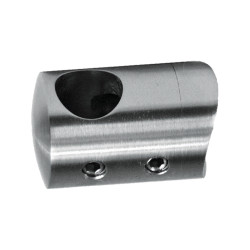 Držiak tyče ø 12 mm na trubku ø 42,4 mm, brúsená AISI 304