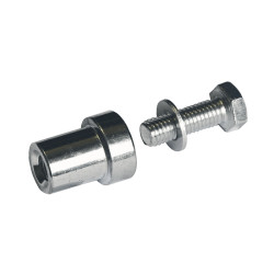 Privarovacia matica INOX (dĺžka 30mm) so skrutkou M8x30 pre uchytenie kovového hrebeňa CREM
