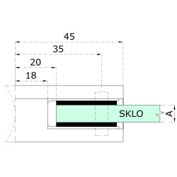 Gumičky na sklo 8,76 mm