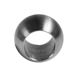 Guľa priechodná ø 20 mm na trubku ø 12 mm, brúsená AISI 304