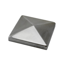 Ukončenie strieška jokla 80 x 80 mm, brúsená nerez AISI 304
