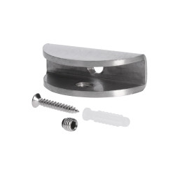 Držiak police pre sklo 8 - 10 mm, brúsená nerez AISI 304
