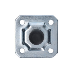 Nastaviteľný doraz posuvných brán, platňa 100x100mm, pozinkovaný