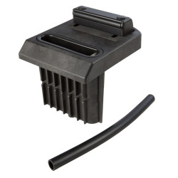 LOCINOX® OGS stredový spodný doraz s odtokom vody, pre dvojkrídlové brány, na zabetónovanie