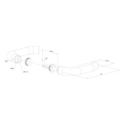 LOCINOX® 3006B kľučka, elox Al, čierna