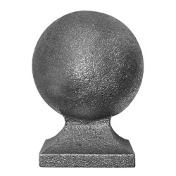 Guľa ozdobná, L-90mm,podstavec 58x58mm, dutá