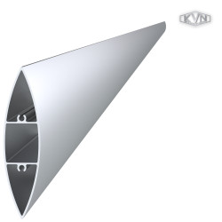 Profil na výplň 100x24,5mm, materiál EN AW-6060 T66, prírodný hliník bez povrchovej úpravy, cena za meter