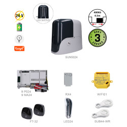900KSUN5024ER + WIFI pre posuvnú bránu do 500kg
