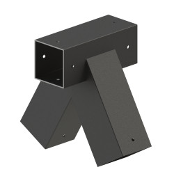 Rohová spojka na hojdačku pre hranol 80x80mm, pozink