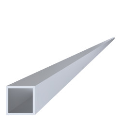 Poškodený jokel 40x40x3mm, L-6000mm, hliník bez povrchovej úpravy