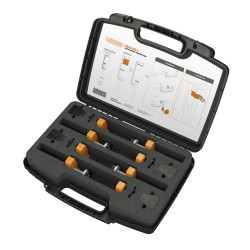 LOCINOX® DRILLVISE-4 sada zosilnených oceľových svoriek s polstrovaním, 4 KS v balení
