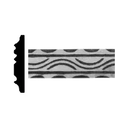 Madlovina vzorovaná 40x6 mm