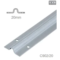 Vodiaci profil U ø 20mm pre posuvné brány, pozinkovaný aj po hranách, v dĺžkach 2m/ 3m/ 6m