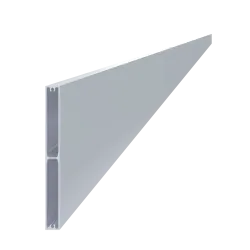 Profil na výplň 160x16mm, materiál EN AW-6060 T66, prírodný hliník bez povrchovej úpravy, cena za meter