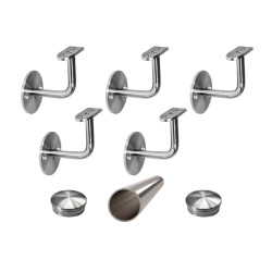 Madlo 4250mm ø 42.4mm s ukončením, brúsená nerez AISI316