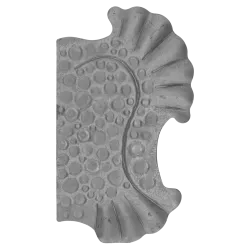 DOPREDAJ! Štít 270x160x3mm bez otvorov, zdobený, pravý