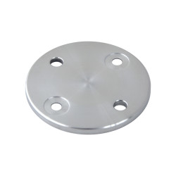 Platňa na bočné kotvenie stĺpu (ø 100x6mm) brúsená nerez K320 /AISI304