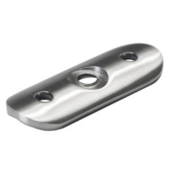 Nadpájacia platňa na ø 48,3 mm, brúsená nerez AISI 304