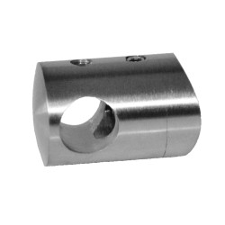 Držiak tyče ø 12 mm na trubku ø 33,7 mm, brúsená AISI 304