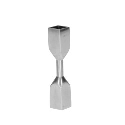 Spoj na ohnutie na tyč 10 x 10 mm, brúsená nerez AISI 304