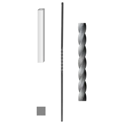 Tyč 12x12mm, H-1000mm