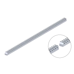 Hrebeň kov 30x30mm, L-1000mm, pre pohony s pastorkom M6, max do 5000kg, pozinkovaný, cena za kus