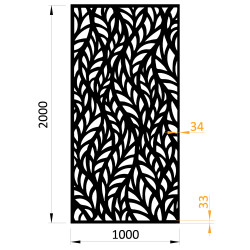 Plech vzor 1295, 1000x2000x2,5mm, bez povrchovej úpravy