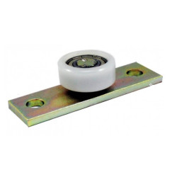 Polyamidové vodiace koliesko D-43, d-13, B-35, celková dĺžka 120mm, s ložiskom