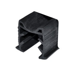 Gumené tesnenie pre madlo 24 x 24 mm, sklo 16 - 17,5 mm