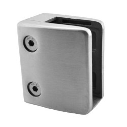 Svorka plochá na 40 x 40 mm, sklo 14 - 17,52 mm, AISI 304