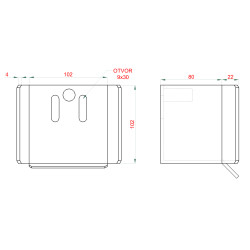 Samonos do 300 kg/5 m, profil 80 × 80 × 5 mm, Zn