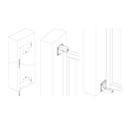 LOCINOX® INTERIO-WALL montážna sada pre uchytenie zatvárača INTERIO stenu