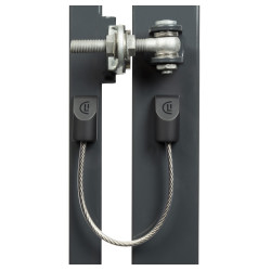 LOCINOX® U-SAFE Nerezové bezpečnostné lano pre krídlove brány do 500 kg, L - 300 mm