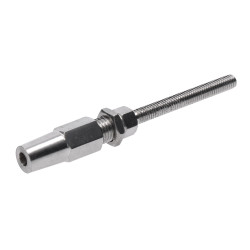 Úchyt pre lanko ø 3 mm, závit M6, brúsená AISI 304