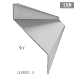 Z-profil lamela 3000mm pozink s vystuženou hranou 10mm