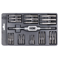 Súprava závitorezných nástrojov mini-2 NO, závitníky M3, M4, M5, M6, M7, M8, M10 a M12, vratidlo 2.5-9mm