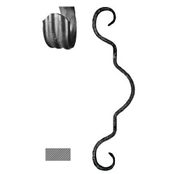 Prvok (270x70mm), 12x6mm, základné rozkutie
