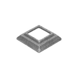 Krytka 62x62x16mm s otvorom 31x31mm, odliatok