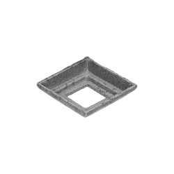 Krytka 62x62x16mm s otvorom 26x26mm, odliatok