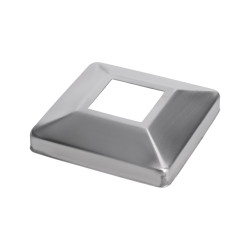 Kryt spodnej príruby (107x107mm /25x0,8mm), otvor:40.5x40.5mm, brúsená nerez K320 /AISI304