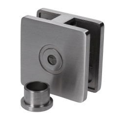 Svorka priama na jokel, na sklo 8 - 12,76 mm, AISI 304