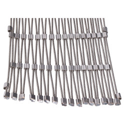 Lanková sieť, 1 x 25 m, oko 60 x 104 mm, o 2 mm, AISI 316