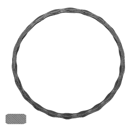 Kruh (ø 100mm), 12x6mm, zdobený