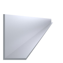 L profil 80x40x3mm, L-6000mm, hliník bez povrchovej úpravy