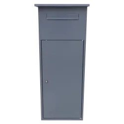Schránka na balíky,rozmery 450/495 x 350/430 x 1210, max. veľkosť balíka: 360 x300x400, RAL7024