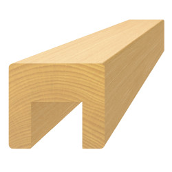 Drevený profil 45 x 40 x 3000 mm, (24 x 22 mm), buk, brúsený